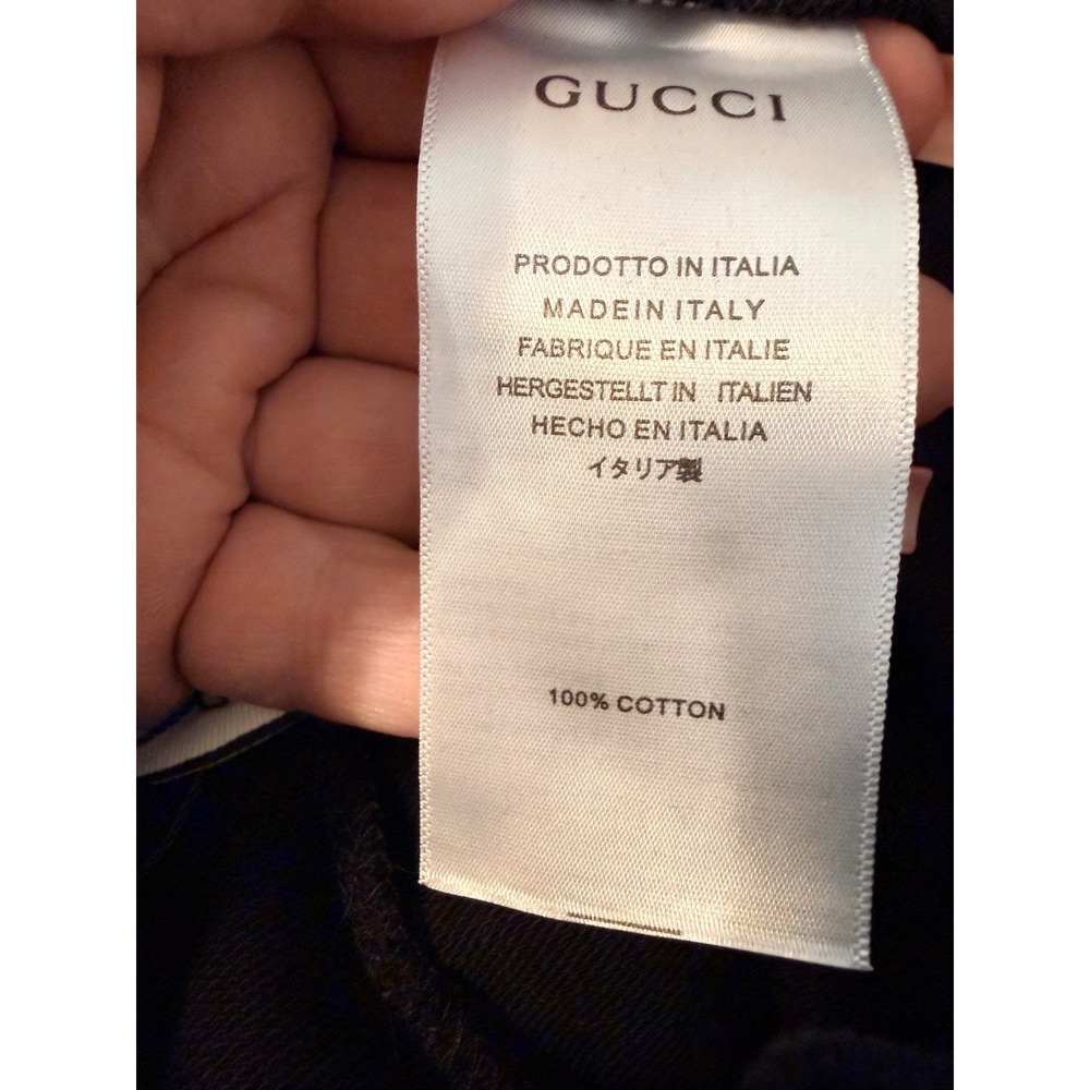 Gucci Mens Black Tiger Head Embroidered Sweat Shorts‎ Made in Italy *US L-XL* - Picture 9 of 9